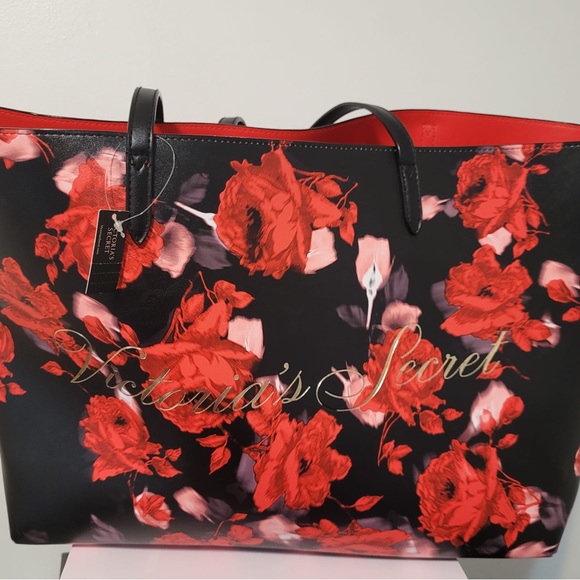 Flower print tote bad - Picture 3 of 3